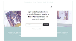 Desktop Screenshot of fionapatondesign.com